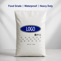 Sac d'emballage robuste en LDPE |   Sac en plastique imperméable et résistant à l'humidité pour céréales, produits chimiques, aliments pour animaux 10/25/50KG