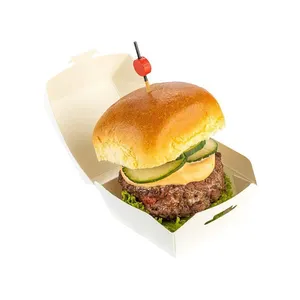 Индивидуальные картошки фри жареная курица роскошный ящик Размеры S M L Fob еда гамбургер и чипсы бумажная упаковочная коробка