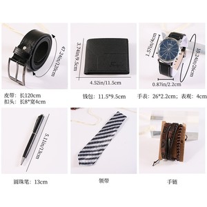 Set <span class=keywords><strong>de</strong></span> Regalo Ejecutivo con Reloj, Cartera, Corbata y Cinturón para Hombre - Modelo M2901 <span class=keywords><strong>de</strong></span> Aleación y Poliuretano - Regalo <span class=keywords><strong>de</strong></span> Cumpleaños y <span class=keywords><strong>Día</strong></span> <span class=keywords><strong>del</strong></span> <span class=keywords><strong>Padre</strong></span> - Product Image 3