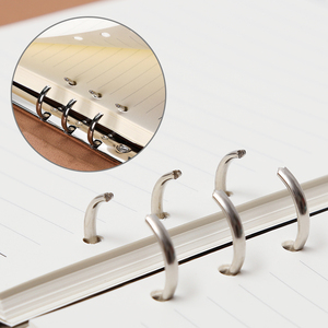 Thấp moq bán buôn hình chữ U khóa A4 B5 A5 A6 PU Loose-Leaf máy tính xách tay với chủ bút - Product Image 4