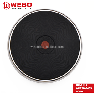 Appareil de cuisine <span class=keywords><strong>plaque</strong></span> chauffante ronde de comptoir portable <span class=keywords><strong>plaque</strong></span> chauffante électrique 600W 230V 110MM cuisinière infrarouge à brûleur unique - Product Image 2
