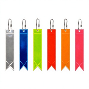 Fluorescent Onemax Reflective Streamer Bead Chain Lanyard Hanger Strap Pendant for Night Safe Bag Backpack Schoolbag Lanyard