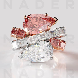 Anillo de Oro Blanco de 18 Quilates con Diamante Certificado IGI, Modelo ROSE RING, Clásico, para Compromiso o Boda - Product Image 3