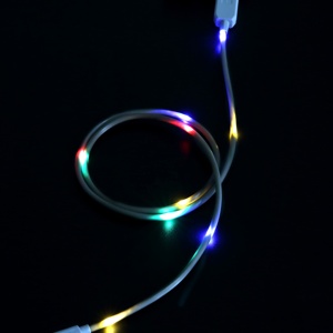 Led phát sáng chảy điện thoại di động Micro USB và Loại <span class=keywords><strong>C</strong></span> nhanh chóng sạ<span class=keywords><strong>c</strong></span> USB sạ<span class=keywords><strong>c</strong></span> <span class=keywords><strong>c</strong></span>áp cho điện thoại - Product Image 4