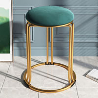 Chaises nordiques maison empilable stockage doux confortable salon magasin de vêtements Salon de beauté salle à manger tabouret rond
