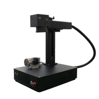 Mini Máquina de Marcado Láser de Fibra Raycus de Escritorio, Negra, Refrigerada por Aire, Alta Precisión, EZCAD CNC, Grabado en Metal, Nueva, Compatible con DXF, LAS, PLT