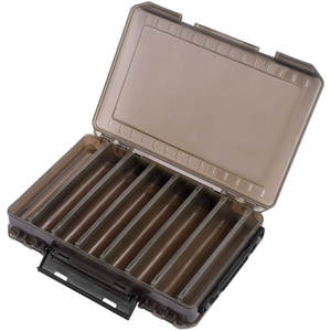 Fishing Tackle <b>Box</b> Large Medium <b>Small</b> Portable <b>Storage</b> Case For Bait And Accessories Multi Purpose Unisex Use Brown Transparent - Product Image 2