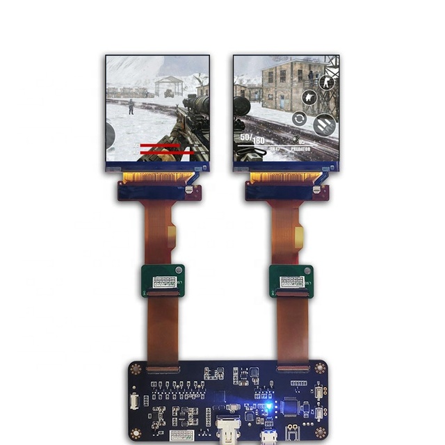 2.9 Inch Square IPS LCD Display 1440x1440 120HZ Dual LCD Screens Display Panel with DP to MIPI Driver Board for HMD Game VR