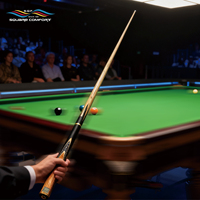 Ensemble de queues de billard pour salle de jeux à domicile, 3/4, en bois de frêne, fabriquées à la main, avec joint en acier inoxydable