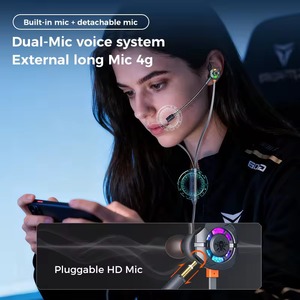 Écouteurs de jeu PLEXTONE M762 AKM+, écouteurs intra-auriculaires RGB, rechargeables PD40W, casque stéréo Type-C avec microphone long - Product Image 4