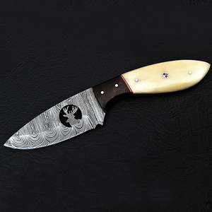 Cuchillo de Caza de Acero de Damasco Hecho a Mano, Cuchillos de Caza de Acero de Damasco de Alta Calidad con Mangos Personalizados - Product Image 6