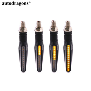 Feux de signalisation dynamiques séquentiels à LED pour moto, ADT 12V 12 LED, effet de défilement d'eau, clignotants - Product Image 1