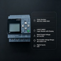 Módulo PLC 6ED1052-1HB08-0BA1 LOGO 24RCE, Módulo Lógico 8DI/4DO 24V AC/DC, Controlador Industrial