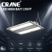 Luminaire LED linéaire DALI dimmable pour haut plafond, puissance et température de couleur réglables AC110-277V, éclairage uniforme supérieur, idéal pour supermarchés et garages