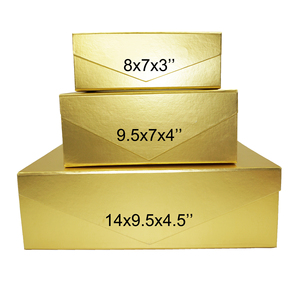 Custom Gold Gift Boxes Easy Assemble Magnetic Folding Cardboard Box With Lids