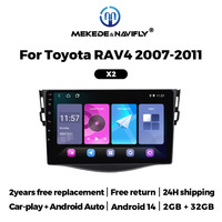 Lecteur multimédia automobile Android Auto MEKEDE, autoradio FM avec écran tactile IPS, 4 cœurs, 2+32 Go pour Toyota RAV4 2007-2011