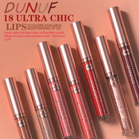 Lip Glaze Velvet 2 in 1 Private Label, Lipstik Cair Matte Anti Lengket di Gelas, Tahan Air, Tahan Lama