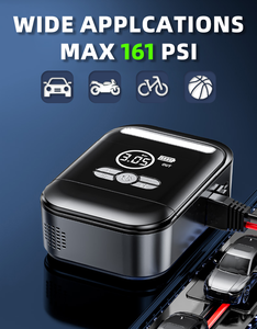 ポータブル12V車用ジャンプスターター 12000mAhバッテリーブースター 1200Aピーク電流 USB-C急速充電器 LED SOS緊急用 車用 - Product Image 3
