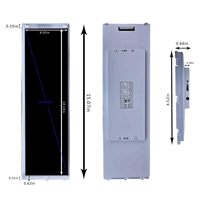VSDISPLAY Secondary Display IPS Stretched Bar LCD 14.5 Inch 2560X720 Touch Screen Monitors for Monitoring Y70 Pc Case CPU Temp