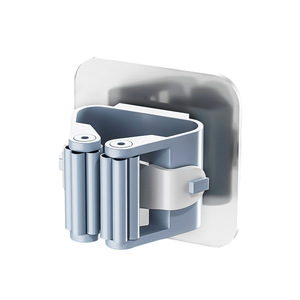 Yu Jian Wall Mounted Mop Holder Rectangle Punch Free Moisture Proof Storage <b>Rack</b> For Bathroom - Product Image 5