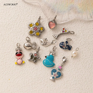 Recuerdos de Mamá |   Dijes de Acero Inoxidable Plateados al por Mayor, Colgantes de Amor, Familia y Fe para la Fabricación de Joyería - Product Image 4