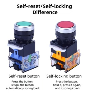 <span class=keywords><strong>Interrupteur</strong></span> à bouton-poussoir à réinitialisation automatique LA38-11, 22 mm, contact argenté, 220 V, petits interrupteurs à bouton-poussoir - Product Image 6