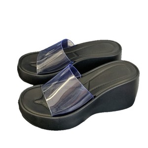 Ciabatte Donna 2026 Nuove in EVA e PVC, Stile Coreano alla Moda, con Zeppa e Tacco a Piattaforma Spessa 6-8cm, Punta Aperta, per Estate e Primavera - Product Image 5