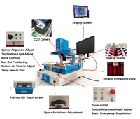 Nouvelle Station de Retravaillage BGA Intelligente à Écran HD, Machine de Soudage et Dessoudage SMD PCB à Contrôle Multi-Température 220V pour Réparation de Téléphones