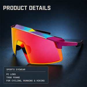 Yx European American Fashion New Windproof Anti-uv400 Frame Pc Lenses <b>Sunglasses</b> for Men Women Colorful Lens Sports - Product Image 5