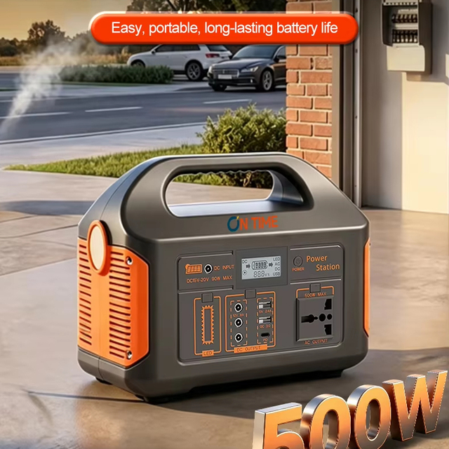Solar Generator Portable Power Station, Outdoor Camping Power Source for Home Emergency Backup Power Outage 300500 Watt