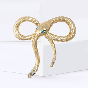 Broche Serpent en Alliage Émaillé Rétro Créative Européenne et Américaine pour Hommes et Femmes – Épingle de Robe Exquise et Magnifique - Product Image 3