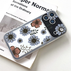 Coque de protection intégrale antichoc deux-en-un pour iPhone 17 Pro Max, motif floral peinture à l'huile de niche - Product Image 2