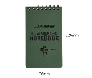 Notebook Cetak Kustom Tulis Dalam Hujan Tahan Cuaca Hijau Merah Biru Hitam Semua Cuaca Notebook Lapangan Universal dengan Pena - Product Image 3