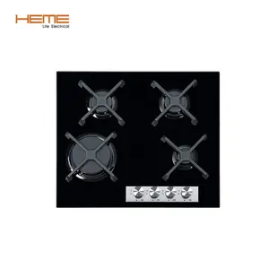 CE Certificate Kitchen Appliances Built in Gas Hob Easy Clean Tempered Glass 4 Burner Gas Cooktops