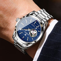Montre mécanique automatique Binbond J2307 2307 pour homme, bracelet en acier inoxydable, étanche, montre-bracelet pour homme d'affaires