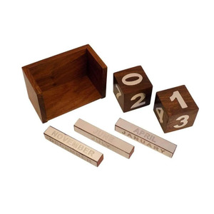 Calendarios de madera como objetos decorativos HS para el hogar o la oficina - Product Image 6