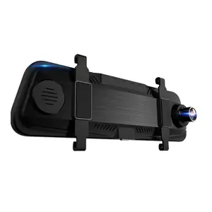 מכירה לוהטת סיטונאי 9.66 אינץ רכב Dvr מלא Hd 1080p דאש מצלמת כפולה אחורי עדשת מצלמה רכב שחור תיבה
