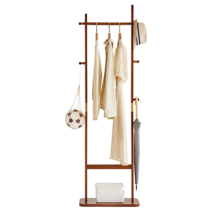 Appendiabiti in <span class=keywords><strong>legno</strong></span> Freestanding cappotto albero con Base in <span class=keywords><strong>legno</strong></span> appendiabiti vestiti vestiti asciugamano per camera da letto bagno - Product Image 1