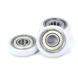 Aluminum Sliding Window Track Roller Bearing BSR60828-7 8x28x7mm Sliding Shower Door Roller Wheel For Wardrobe