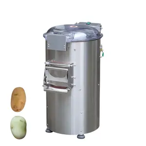 Pelador de piel Industrial para frutas y verduras, máquina de lavado eléctrica pequeña para pelar zanahorias y patatas