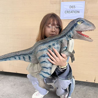 Aktif Robotik Kauçuk Gerçekçi El Dinozor Kuklası Bebek T-rex Animatronik Satılık