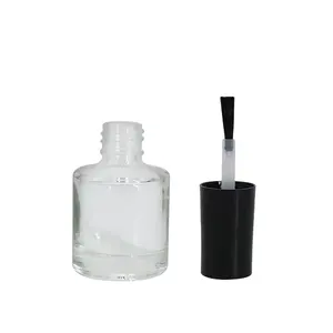Proveedor de China, 5Ml, 10Ml, 15Ml, botella de esmalte de uñas pequeña transparente vacía con aplicador de cepillo