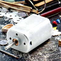 Motor DC Mini Magnet Permanen F130-12V 20mm Diameter Torsi Tinggi untuk Mobil Mainan DIY, Robot Pintar, dan Kipas Kecil