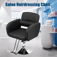 Fauteuil de Barbier Pivotant avec Accoudoirs, Chaise de Coiffure Spécifique aux Salons, Chaise de Coiffure Réglable en Hauteur pour Salons de Coiffure