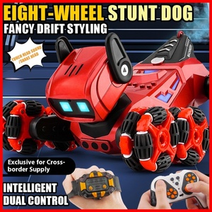 Cross-Border New Huit-Wheel Stunt RC Car Jouet pour enfants Mécanique <span class=keywords><strong>Chien</strong></span> Secouer <span class=keywords><strong>la</strong></span> tête Télécommande électrique Fabriqué - Product Image 5