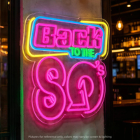 Decoración de Pared para Tiendas, Luz LED Acrílica Transparente, Luz de Neón Flexible Luminosa, Personalización Publicitaria