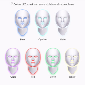 7 màu sắc vẻ đẹp liệu pháp ánh sáng đỏ <span class=keywords><strong>LED</strong></span> Mặt nạ chăm sóc da mặt cổ <span class=keywords><strong>LED</strong></span> mặt nạ - Product Image 2