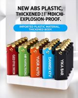 Briquet jetable personnalisé avec impression de logo, corps transparent, plusieurs couleurs, vente en gros d'usine, OEM