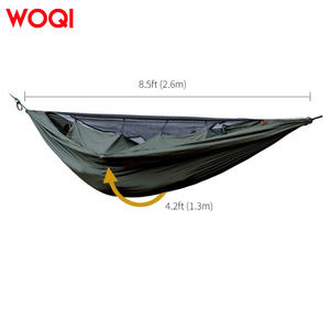 Hamaca portátil de nylon Woqi con mosquitera para acampar, hacer senderismo, viajar, ir a la playa, usar al aire libre - Product Image 5