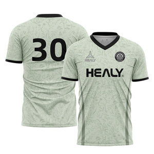 Camiseta de fútbol personalizada de estilo fresco que absorbe la humedad, camiseta de uniforme de fútbol para juegos informales - Product Image 3